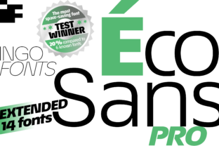 Éco Sans Pro Extended: A Bold Typeface for Makers