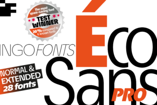 Éco Sans Pro Family: The Smart Typeface for Campaigns